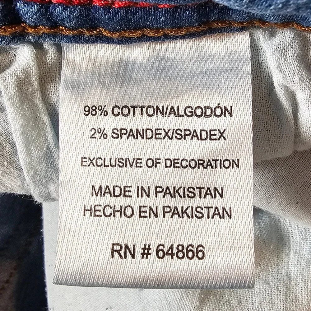 Company 81 Mens Light Wash Slim Tapered Stretch Jeans Blue 36x32 Side Slit Hem